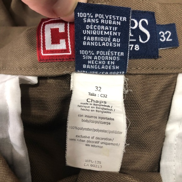 Chaps Flat Front Hidden Stretch Waist Shorts - Picture 4 of 8